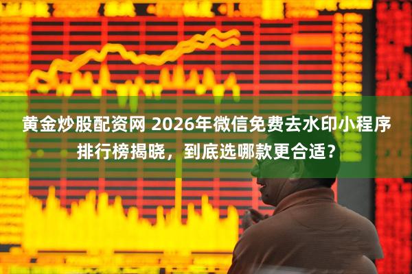 黄金炒股配资网 2026年微信免费去水印小程序排行榜揭晓，到底选哪款更合适？